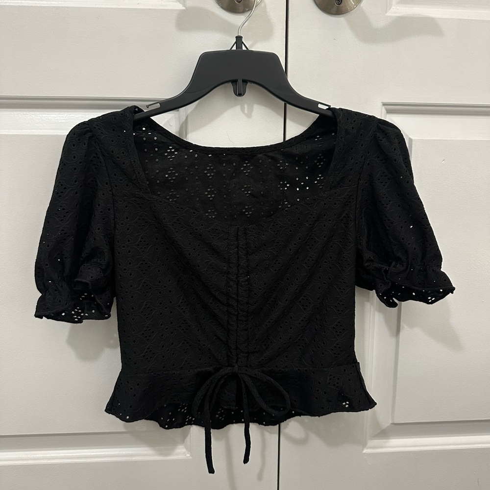 Elegant Black Blouse Top